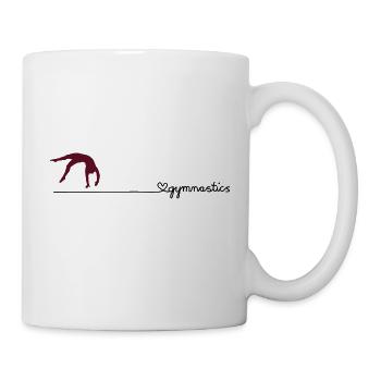 love gymnastics - Tasse - Weiß - Rechts