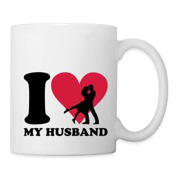 I love my Husband - Tasse - Weiß - Rechts