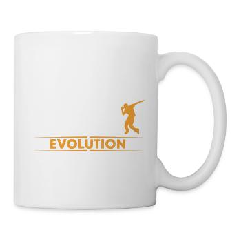 HipHop Breakdance Evolution - orange/weiss - Tasse - Weiß - Rechts