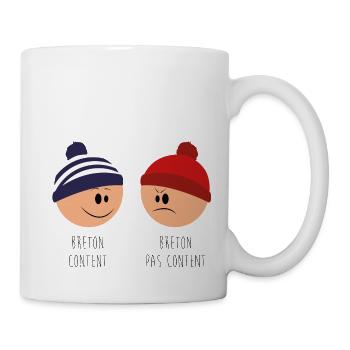 Humeur du Breton - Mug blanc - blanc - Droite