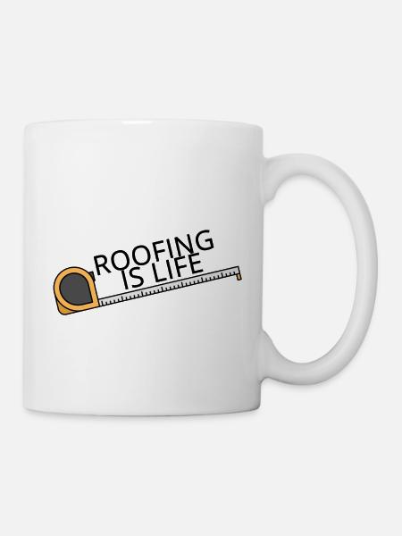 Toiture: Toiture est la vie. - Mug blanc - blanc