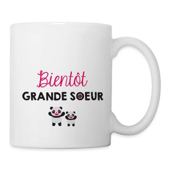 Bientôt grande sœur - Mug blanc - blanc - Droite