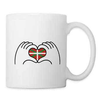 Coeur Basque - Mug blanc - blanc - Droite