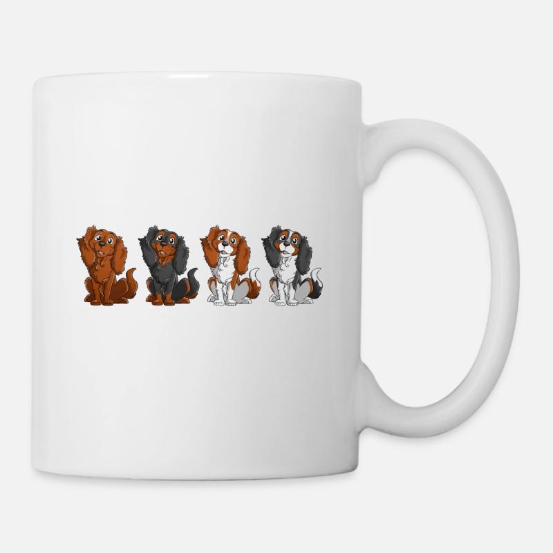 Cavalier King Charles - Line - Mug - white