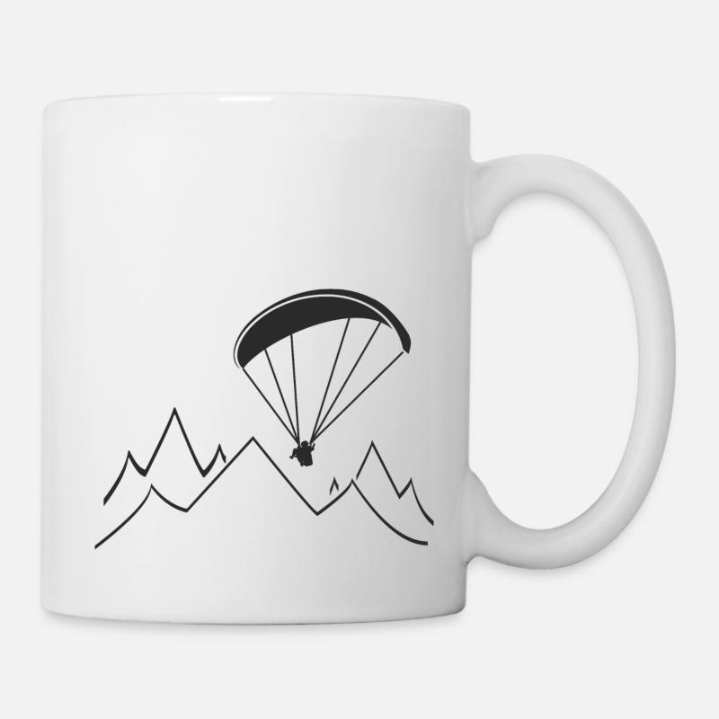 paragliding mountain Geschenk - Tasse - Weiß