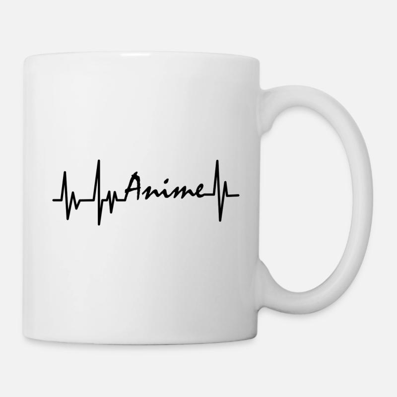 Mon cœur bat pour l’anime - Mug blanc - blanc