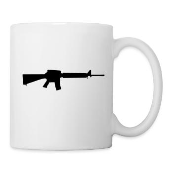 Vector Gun Silhouette - Mug - white - Right