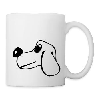 Chien - Mug blanc - blanc - Droite