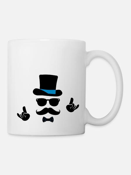 Hispter cool mariage EVG EVJF fête anniversaire - Mug blanc - blanc