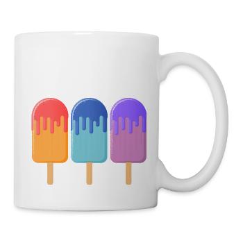 Ice cream on the stick 004 AllroundDesigns - Mug - white - Right