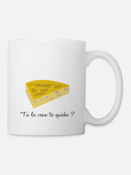 quiche lorraine - Mug blanc - blanc