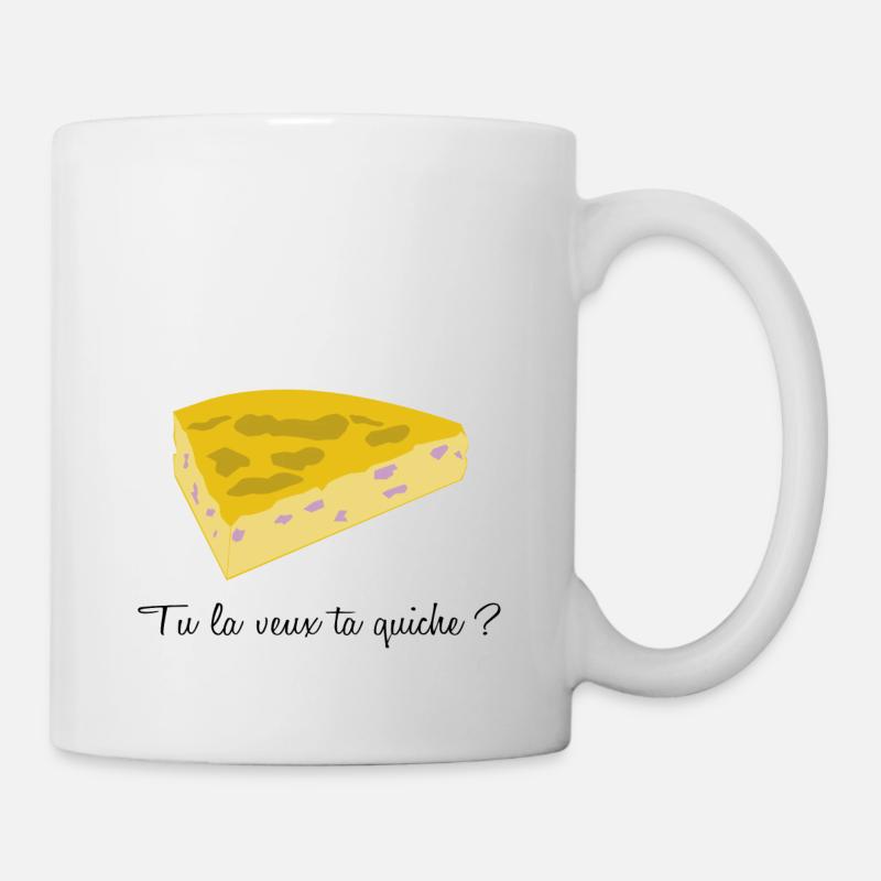 quiche lorraine - Mug blanc - blanc