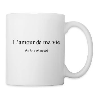 L'amour de ma vie - Mug blanc - blanc - Droite