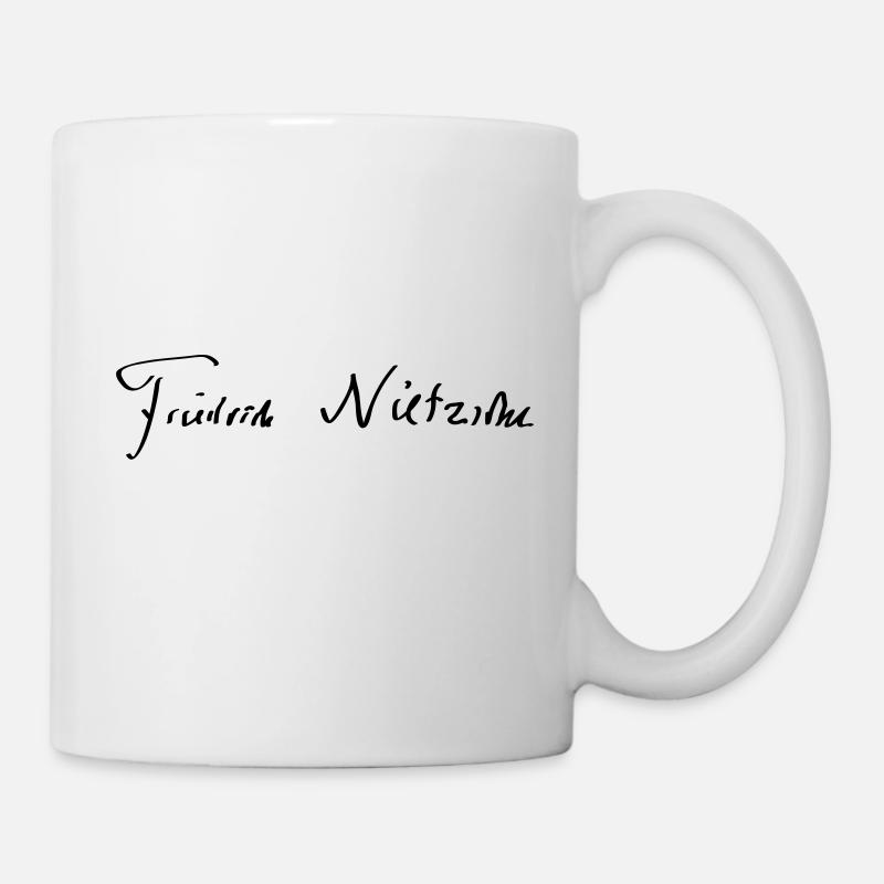 Friedrich Nietzsche Signature - Mug blanc - blanc