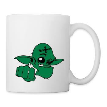 Troll - Tasse - Weiß - Rechts