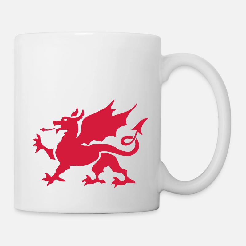 walesdragon one colour - Mug - white