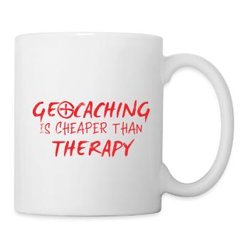 Geocaching, geocache, GPS, hiking, nerd - Mug - white - Right