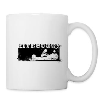 kite_vintage_black_bg - Tasse - Weiß - Rechts