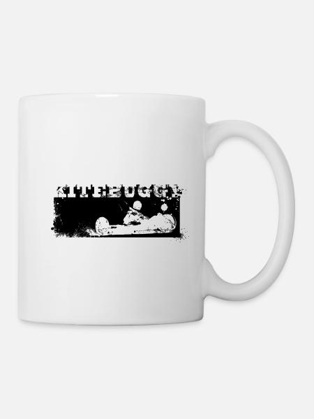 kite_vintage_black_bg - Tasse - Weiß