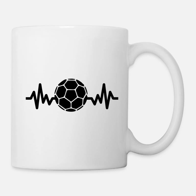 J'aime le handball, handballeur, handballeuse - Mug blanc - blanc