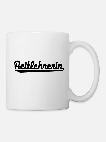 2541614 123127501 Reitlehrerin - Tasse - Weiß