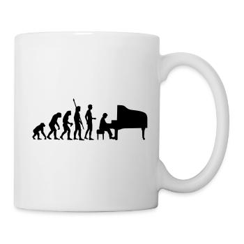 evolution_pianist - Tasse - Weiß - Rechts