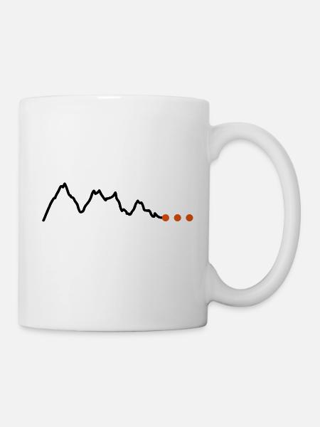 Height profile Mountains - Mug - white