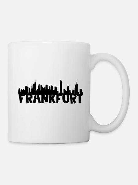 Frankfurt Skyline - Tasse - Weiß