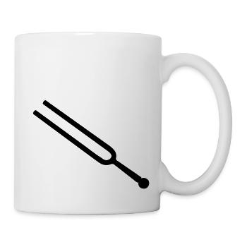 music tuning fork - Tasse - Weiß - Rechts