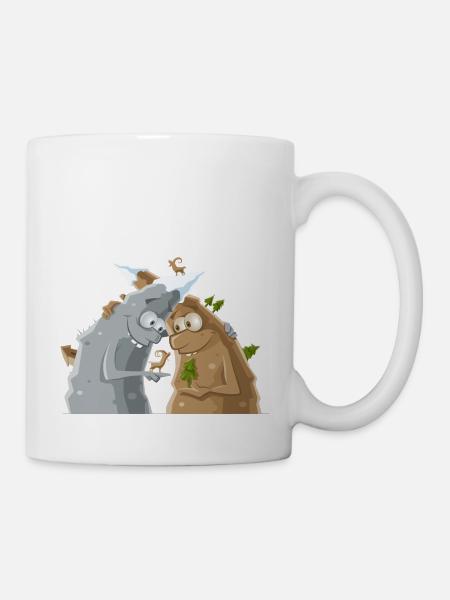 VL123_Berge_4c - Tasse - Weiß