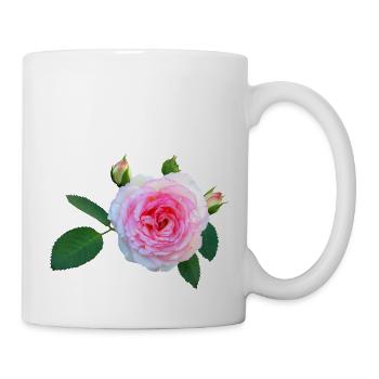 daffodils roses rosen blumen flowers tulips tulpen - Tasse - Weiß - Rechts