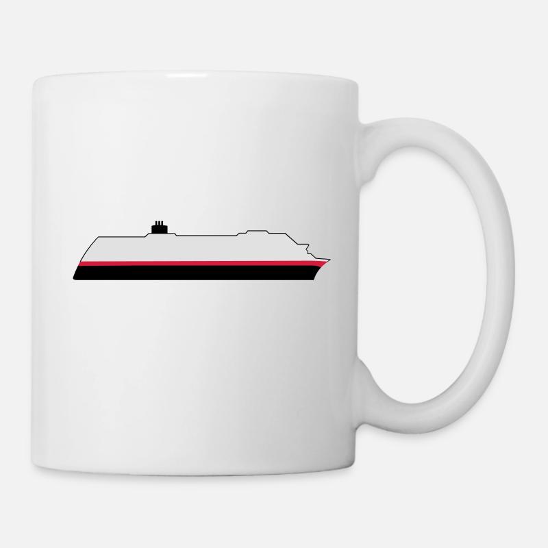 Post Hurtigruten ship - Mug - white