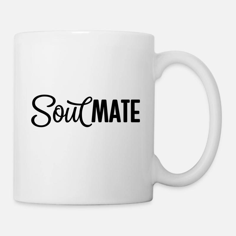SoulMATE Soulmate Partnerlook Geschenk Spruch - Tasse - Weiß