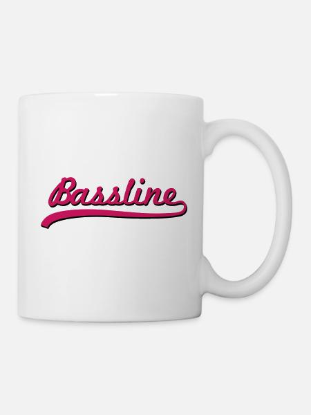 Bassline / Dubstep / Techno / Bass - Tasse - Weiß