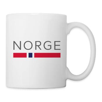 NORVÈGE WM DESIGN - cadeau de football norvégien - Mug blanc - blanc - Droite