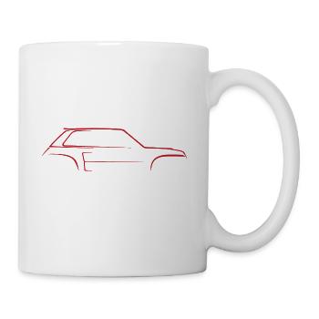 Skizze R5 Turbo 2 - Tasse - Weiß - Rechts