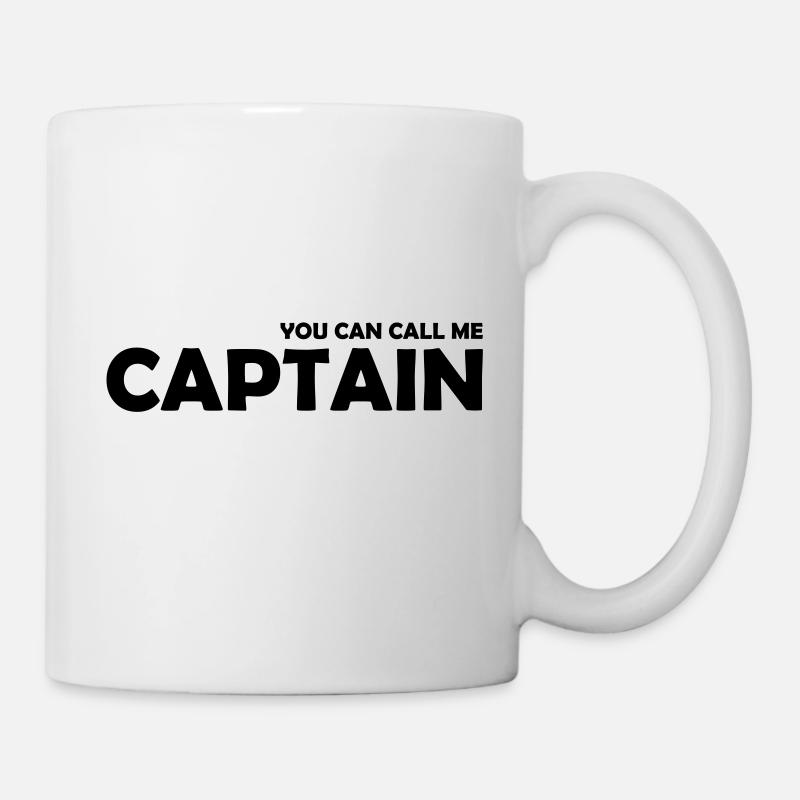you can call me captain - Mug blanc - blanc