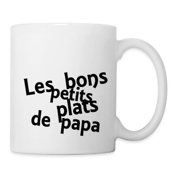 les bons petits plats de papa - Tasse - Weiß - Rechts