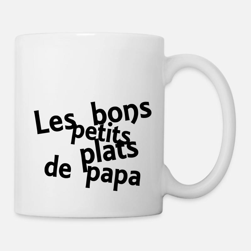 les bons petits plats de papa - Mug blanc - blanc
