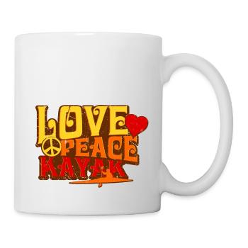 Love Peace Kayak - Mug - white - Right