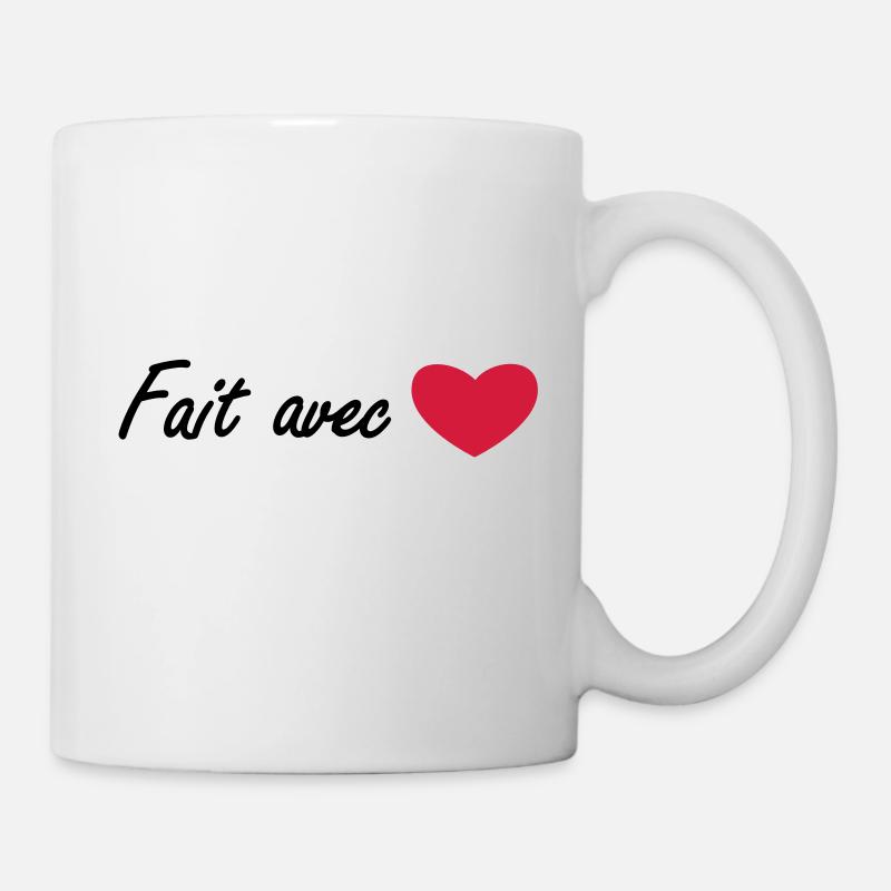 made with love - Mug - white