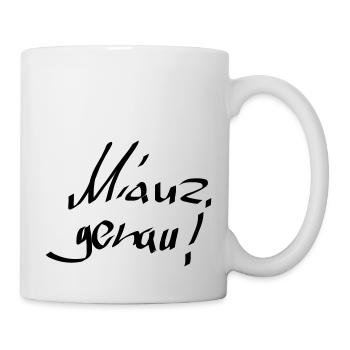 Miauz genau - Tasse - Weiß - Rechts