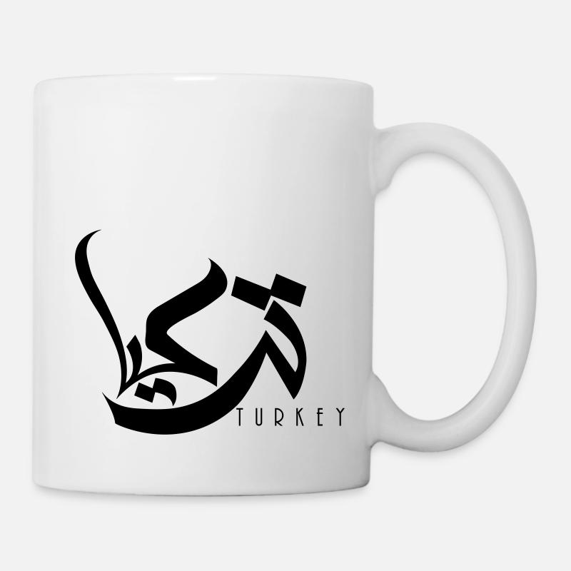 Arabische Typografie Türkei - Tasse - Weiß