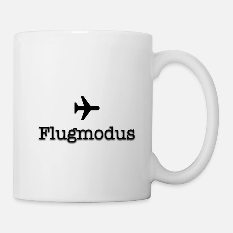 Flugmodus - Tasse - Weiß