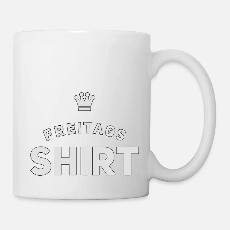 Freitags Shirt - Tasse - Weiß