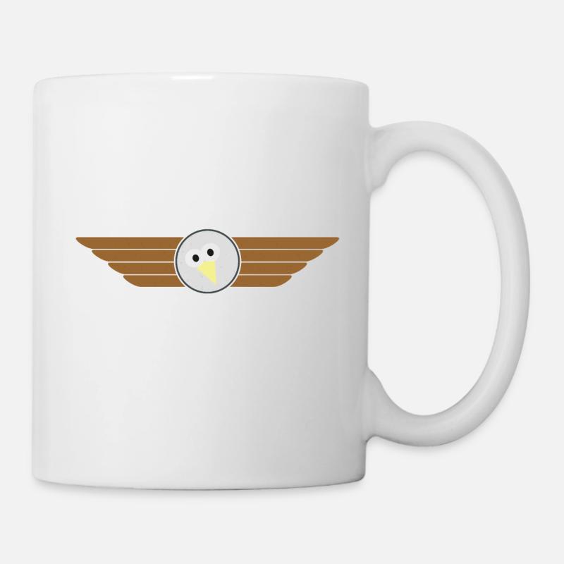 Insigne de vol d'oiseau - Mug blanc - blanc