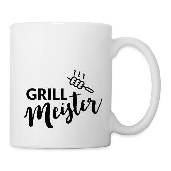 Grillmeister Grillzange - Tasse - Weiß - Rechts