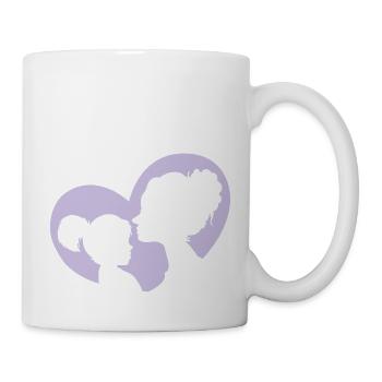 Mother And Daughter Heart - Mug - white - Right