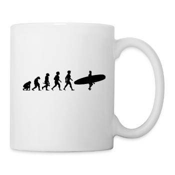 Evolution Surfing Surfers surfboard surfing - Mug - white - Right