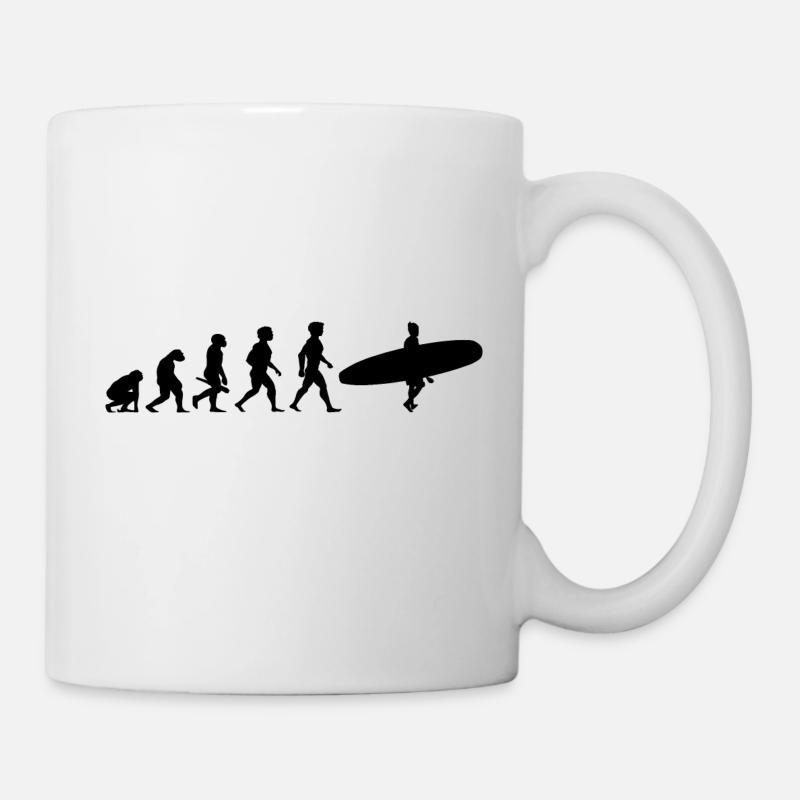 Evolution Surf Surfers surf surf - Mug blanc - blanc